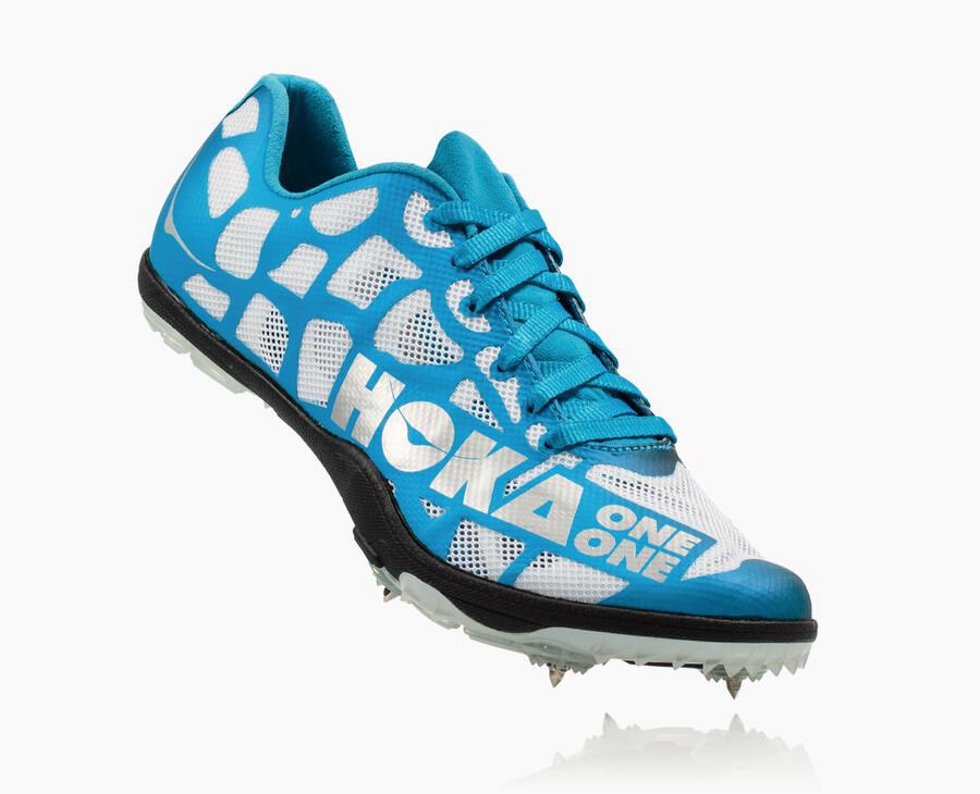 Hoka One One Spikes Dame - Rocket X - Hvide/Blå - 250749XDJ